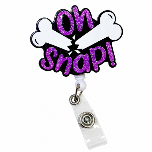 Broken Bone Badge Reel