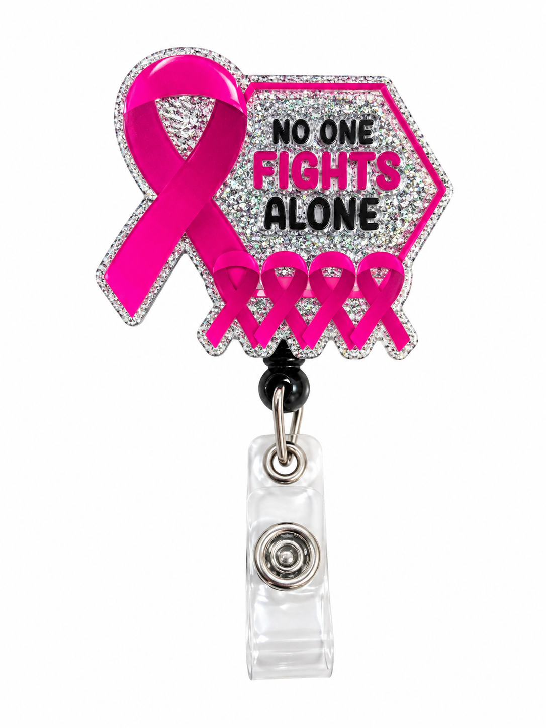 Pink Ribbon Badge Real