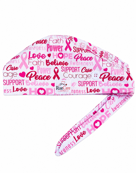Peace.Love.Cure Scrub Cap